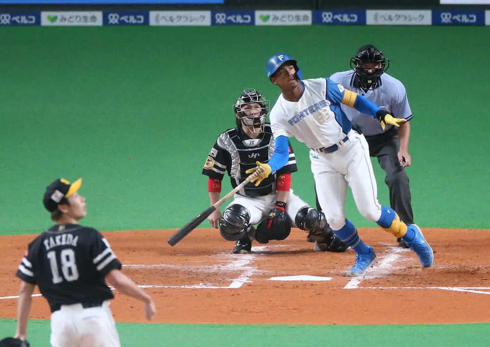 【画像・写真】日本ハム・万波、チームトップタイの13号ソロ