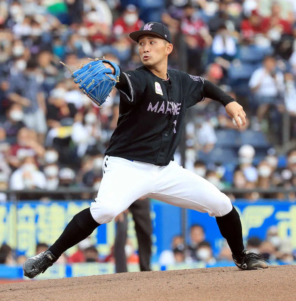 【画像・写真】ロッテ・小島が早大左腕対決制し3勝目 2学年後輩の楽天・早川との対戦「楽しい」