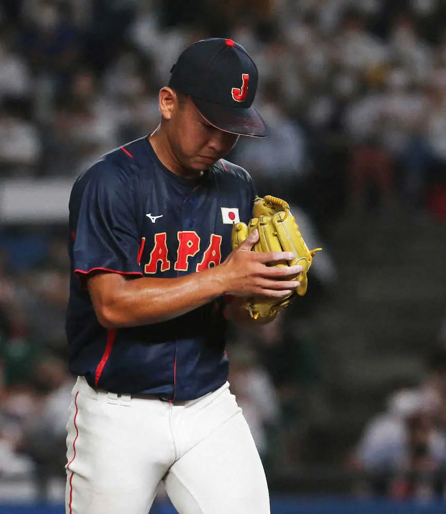 【画像・写真】近江・山田は1回3奪三振　侍U18主将として「必ず世界一を取って日本に」と宣言