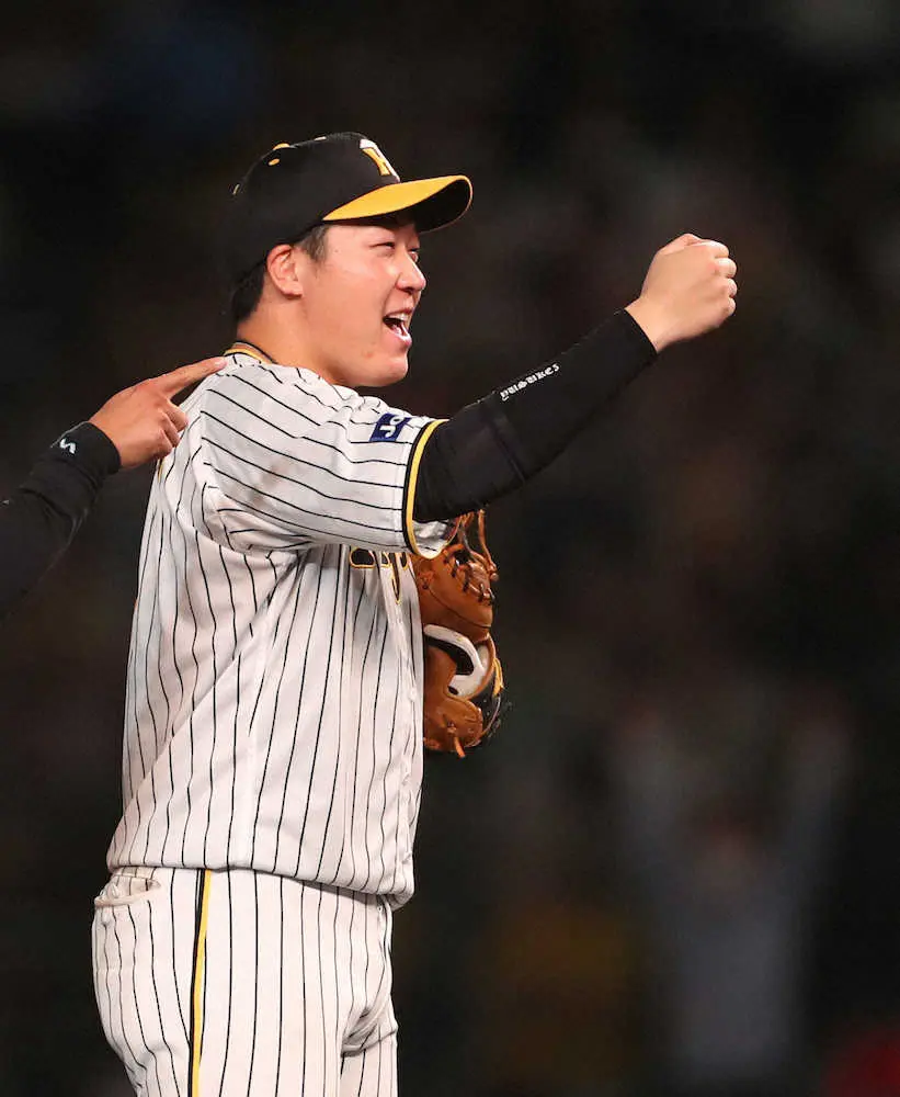 【画像・写真】阪神・大山　甲子園で打点挙げれば勝率・842　同点打×2でコイに連勝
