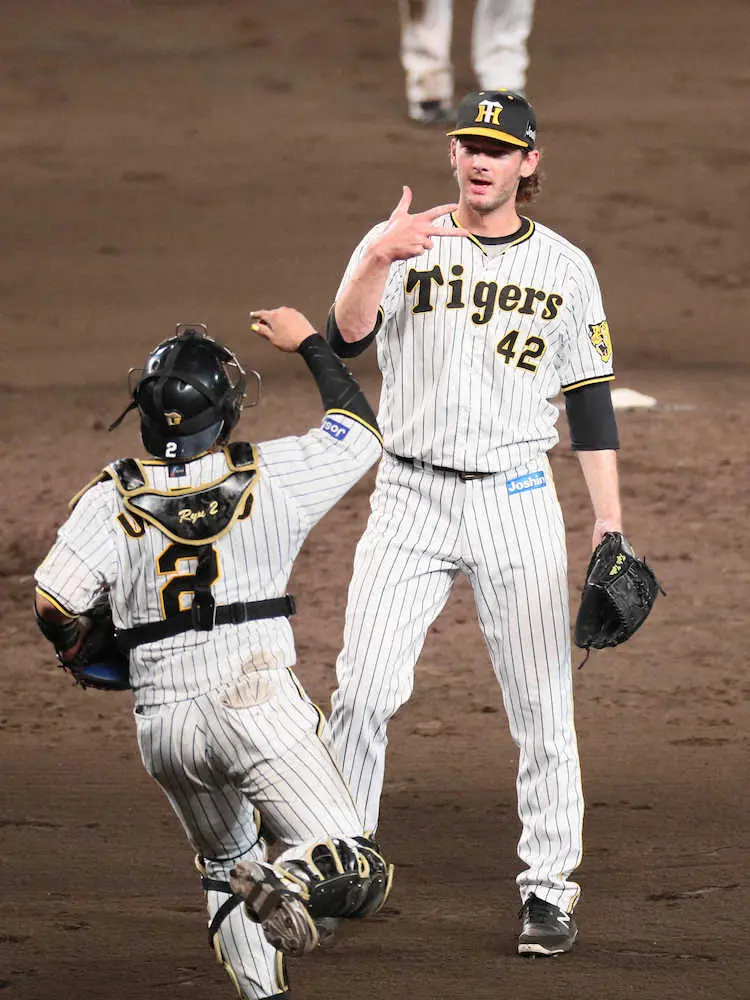 【画像・写真】阪神・ケラー、連夜の3人斬りセーブ　開幕守護神候補が2戦連続で本来の働き