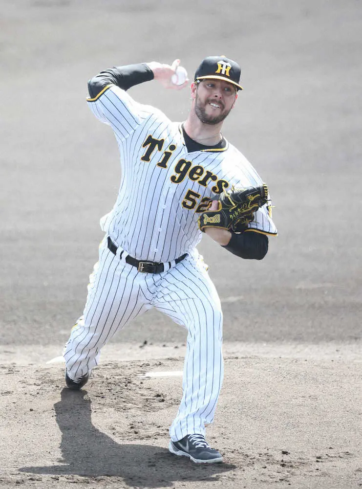 【画像・写真】阪神・ウィルカーソンが新型コロナ感染から復帰　2軍・広島戦で3回無失点と好投