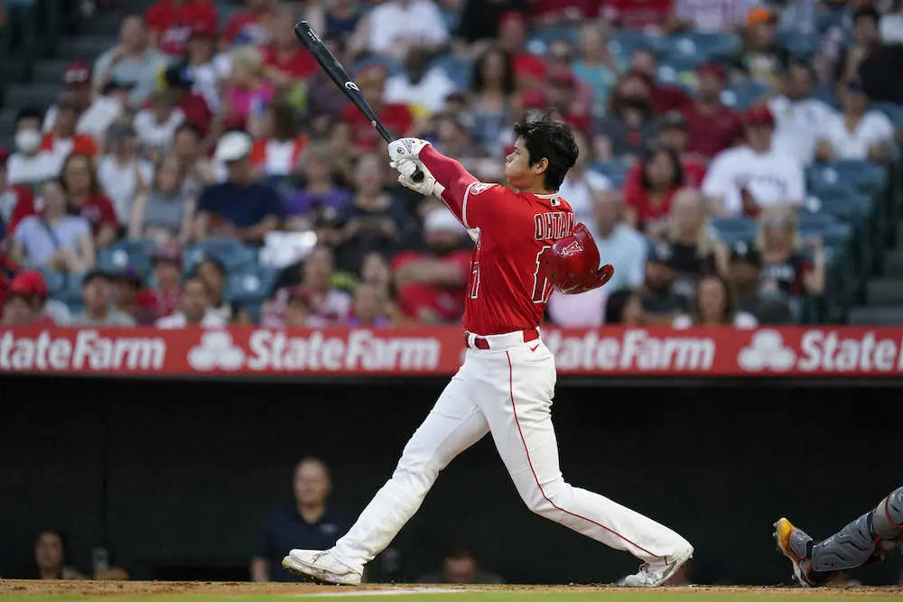 【画像・写真】大谷翔平　苦手右腕・マクラーズに一矢…5戦連続安打も　チームは2連勝ならず