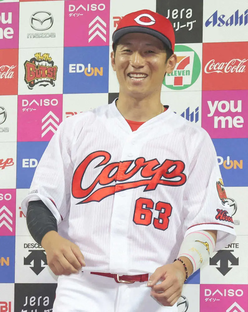 【画像・写真】広島・西川　先制&決勝打！4番で8戦ぶりマルチ「球の見え方良かった」 逆転Aクラス「諦めずに頑張る」