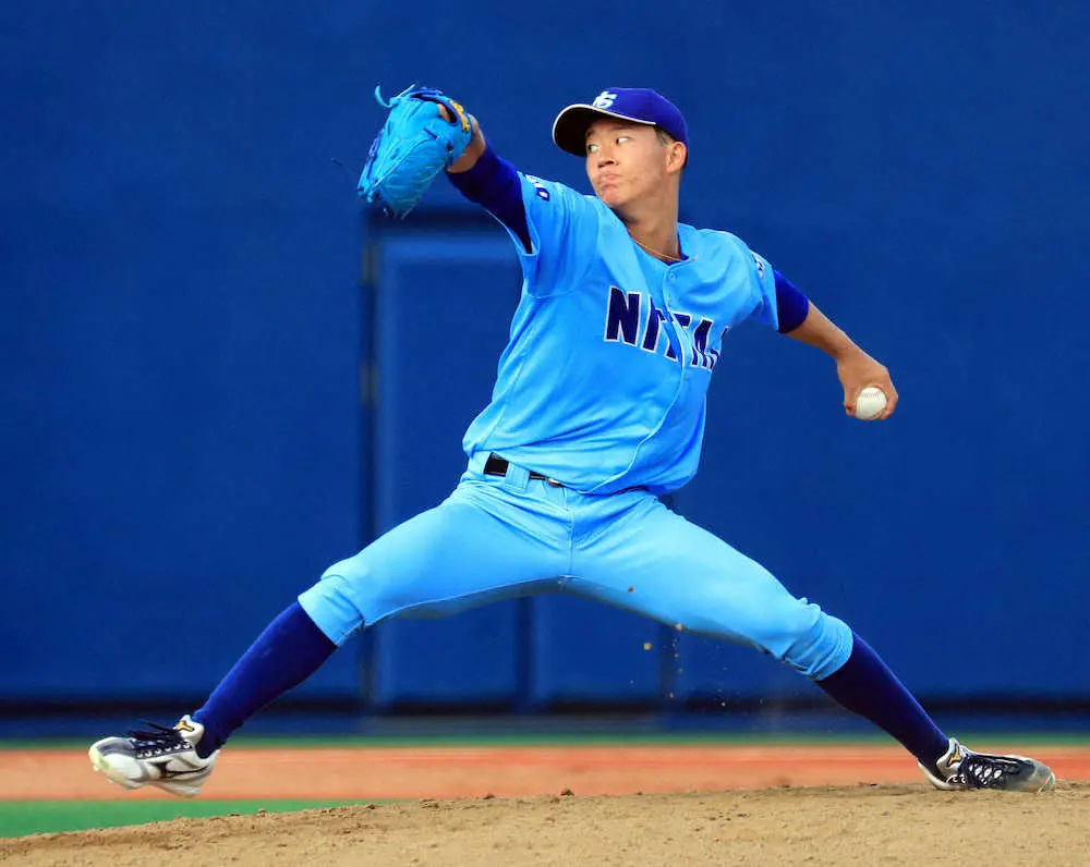 【画像・写真】ドラ1候補の二刀流、日体大・矢沢は7回1失点も勝敗付かず「自分が打っていれば」