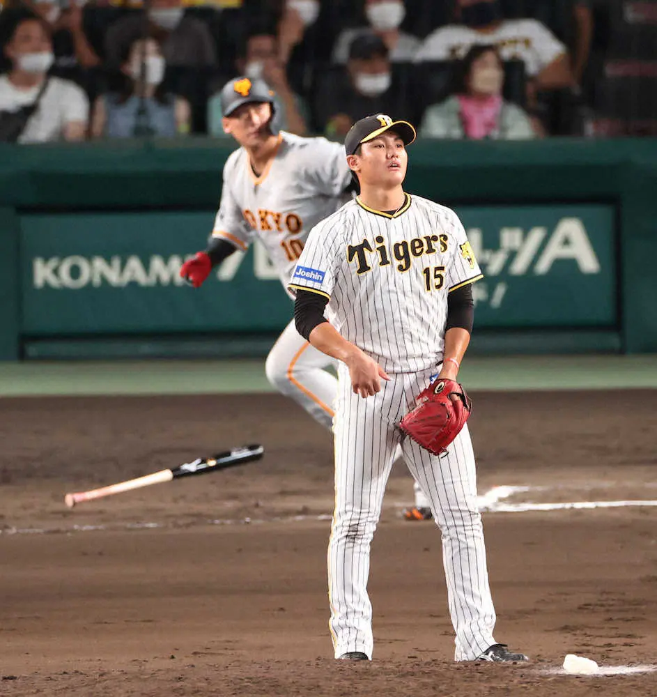 【画像・写真】1球に泣いた阪神・西純「四球からなので、しっかり反省」被弾の直前を後悔