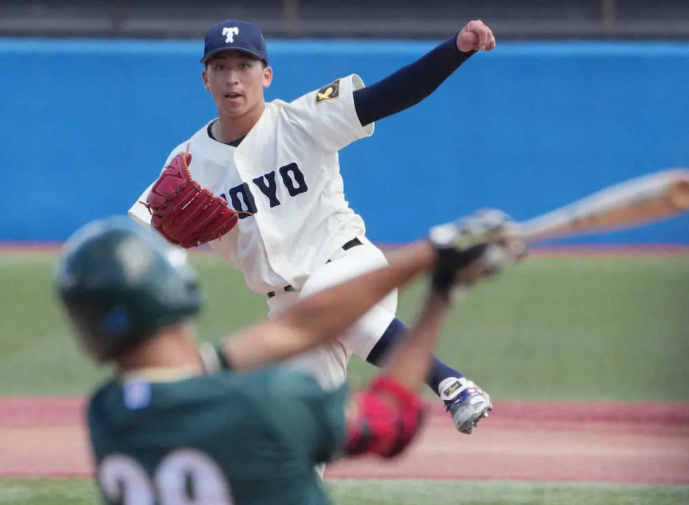 【画像・写真】来秋ドラフト候補の東洋大・細野が2失点完投　東都大学野球2部が開幕