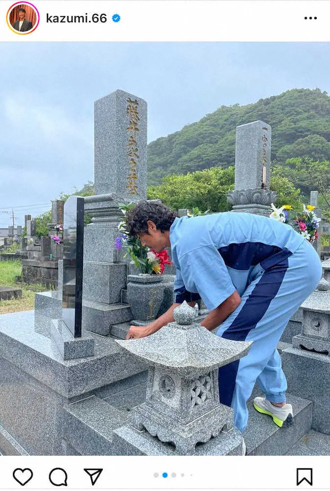 【画像・写真】元ソフトバンク・斉藤和巳氏　兄と慕った藤井将雄さんの墓参り「ここに来るとホッとする」