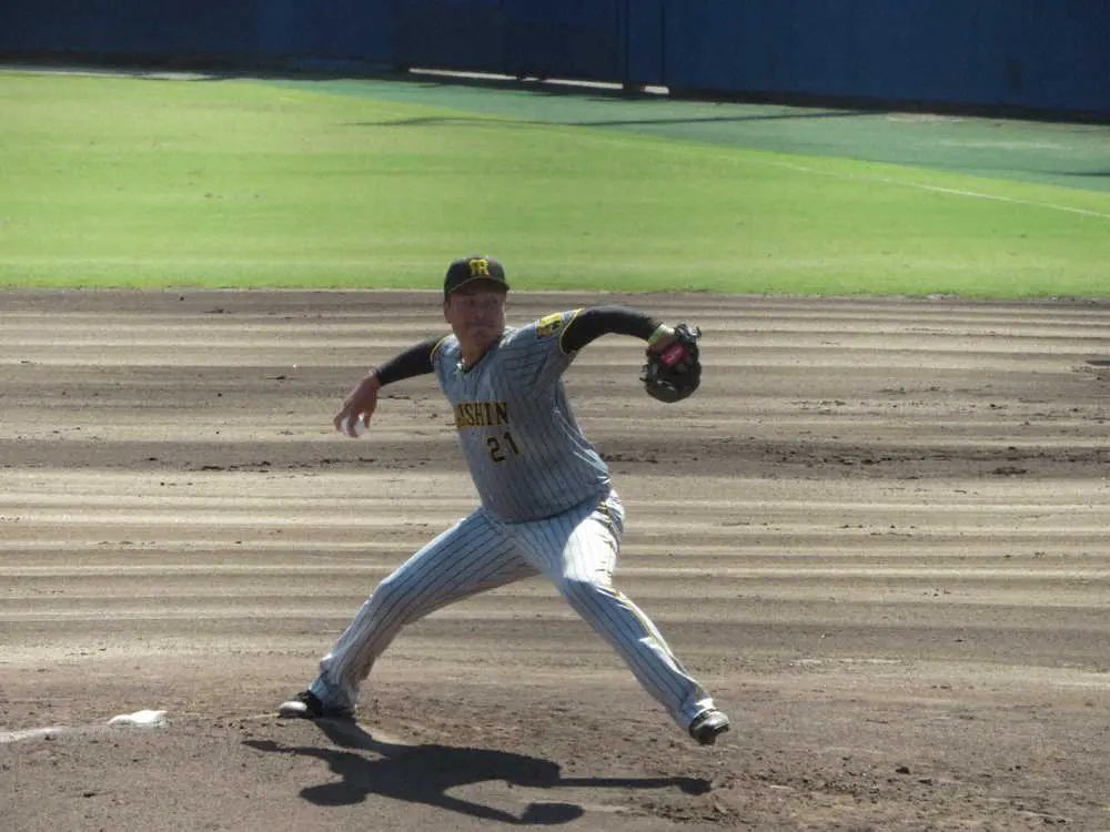 【画像・写真】阪神・秋山　2軍戦で制球光った　復帰後最長7回2失点　復活に前進「持ち味の見逃し三振とかは出だした」