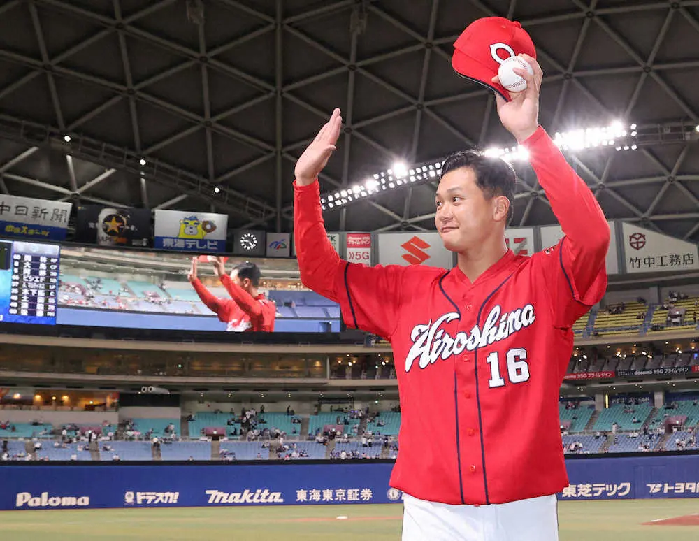 【画像・写真】プロ初勝利の広島・森 「継続は力なり」山口高志氏の言葉胸に　2軍で制球力磨いた成果