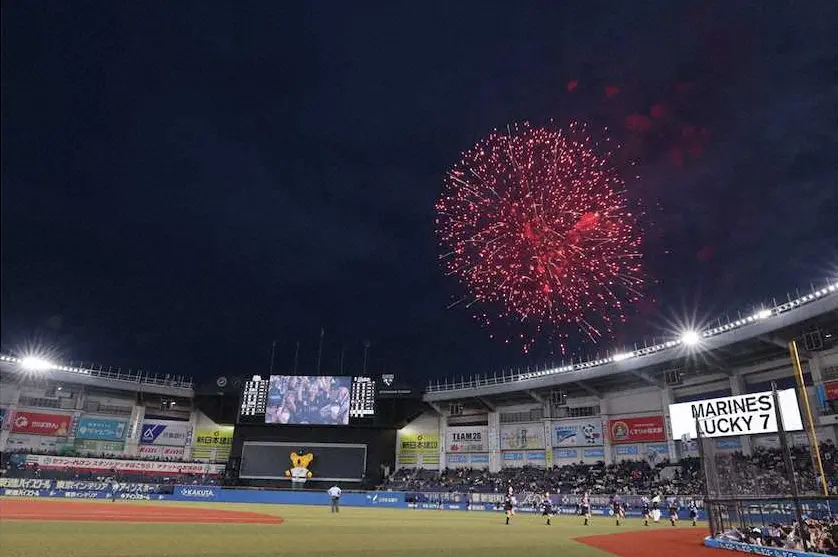 【画像・写真】ロッテ、9・14日本ハム戦で花火打ち上げ！打線のアーチ打ち上げも期待