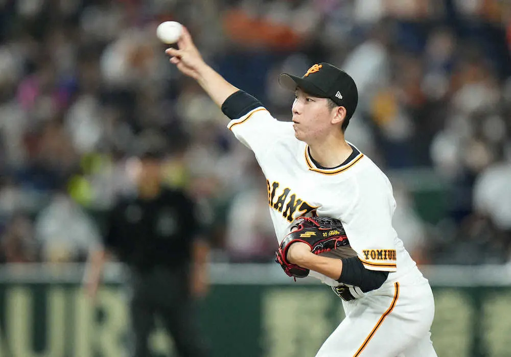 【画像・写真】巨人・戸郷　中日・大野雄と“白熱の投手戦”7回130球1失点も12勝目お預け…