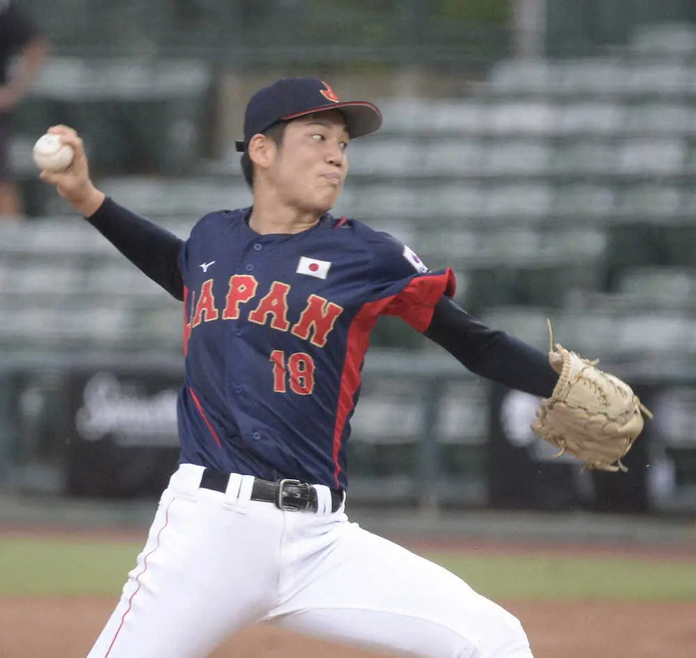 【画像・写真】U18侍　盤石完封リレー、3回零封4Kの川原は満足「準備ができていた」