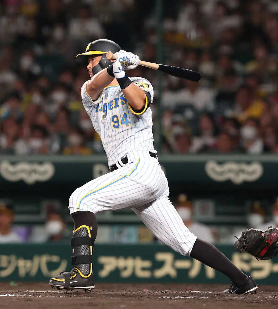 【画像・写真】阪神・原口　貧打にカツ!!ナインにゲキ!!福留に感謝のV打　残り11試合、4位以下に1・5差