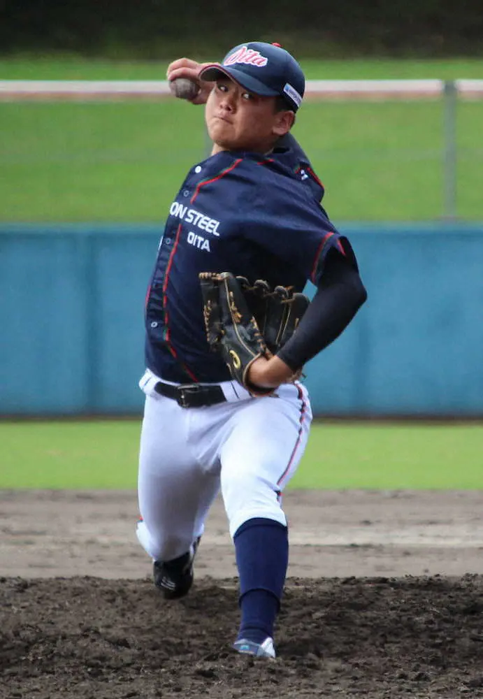 【画像・写真】日本製鉄大分が3枠目代表に王手!最年長右腕・浦岡大樹が4連投も気合の完投　JABA日本選手権九州予選