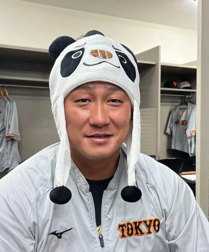【画像・写真】巨人・中田の応援グッズ「ジャイアンツパンダ　ショウショウキャップ」数量限定で販売