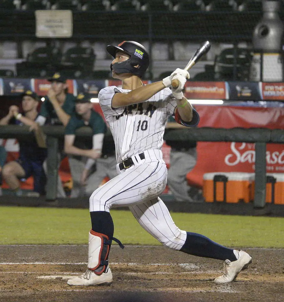【画像・写真】U18侍　浅野だけじゃない!! 松尾マルチ安打で今大会打率.500