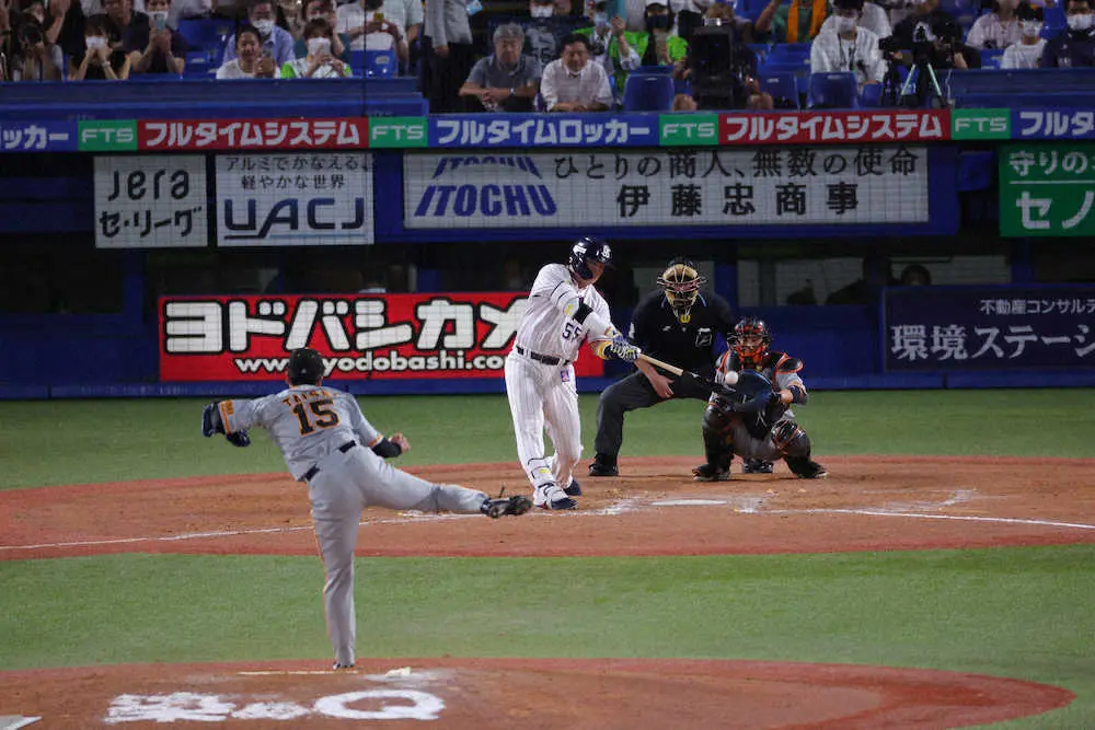 【画像・写真】ヤクルト・村上、王に並んだ日本選手最多55号!「記録破っちゃえ」激励受けた「野村さんに報告したい」