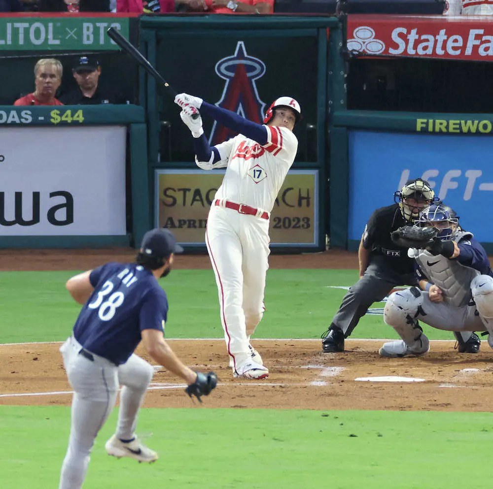 【画像・写真】大谷翔平　ラッキー二塁打後の激走生還が決勝点　両軍合わせ7発…エ軍が乱打戦制し連敗4でストップ