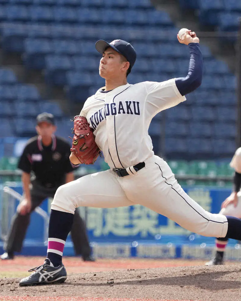 【画像・写真】国学院大が先勝　4年生左腕・楠茂が好救援