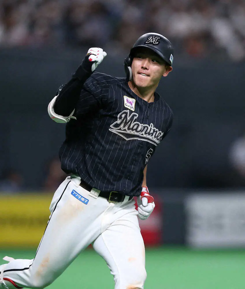【画像・写真】ロッテ安田が4番の仕事！9回に決勝3ラン、自己最多タイの5打点