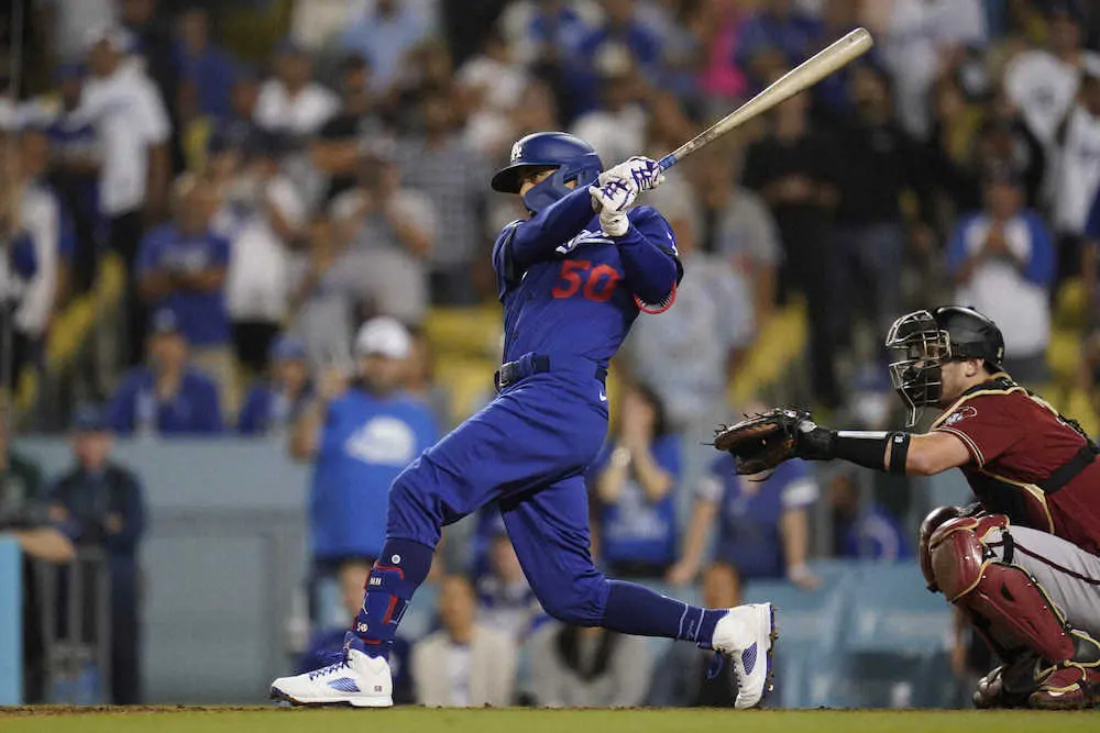 【画像・写真】ドジャースが逆転サヨナラ勝ち　チームのシーズン最多勝記録にあと「2」