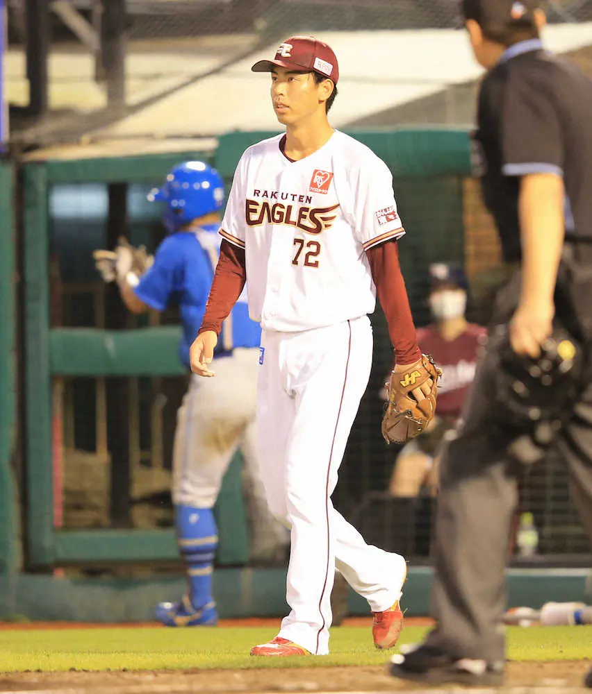 【画像・写真】楽天・宮森の連続無失点22試合で止まった…プロ初黒星「次は抑えられるように」　金曜日は18連敗