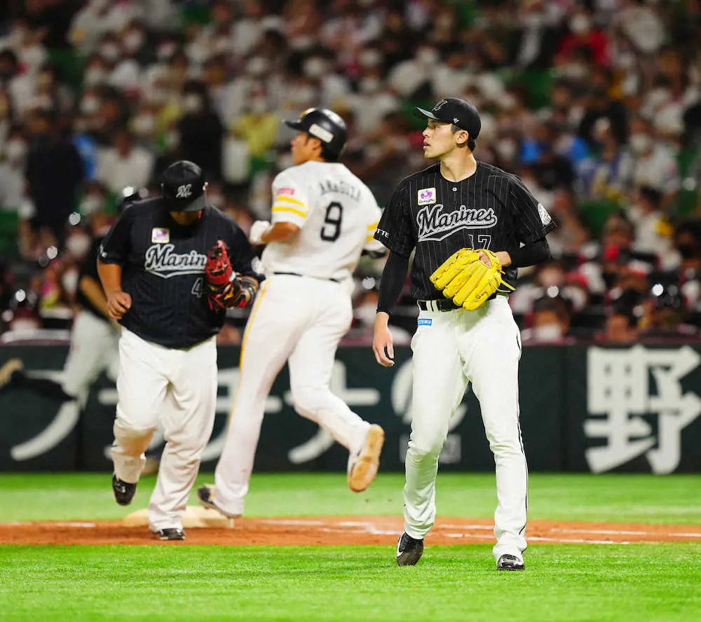 【画像・写真】佐々木朗希“無安打”で失点　ロッテ47年ぶり高卒3年目2ケタ勝利ならず「最終登板」6回2安打も