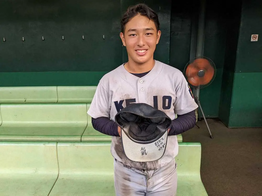 【画像・写真】慶応・清原Jr.勝児　父から助言、1安打も逆転負けで準V　関東大会での雪辱誓う