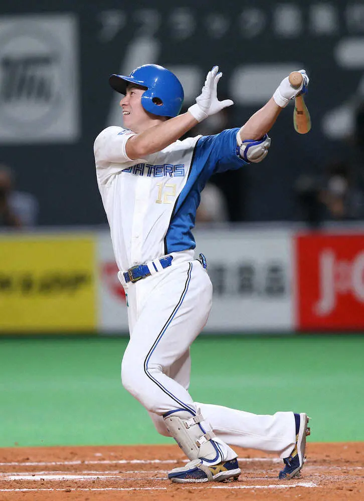 【画像・写真】日本ハム・松本剛　初の首位打者確定的！札幌D最終戦で代打で遊ゴロ、規定打席到達　打率.349