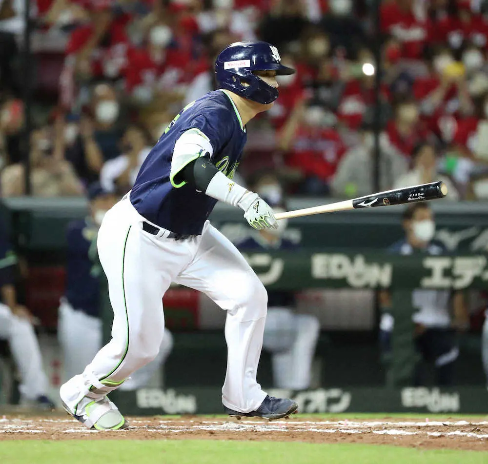 【画像・写真】ヤクルト村上宗隆に4試合、18打席ぶり安打　し烈な首位打者争い、史上最年少3冠王へ貴重な1本