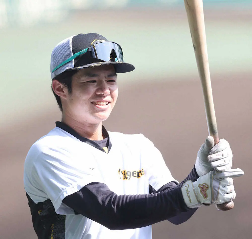 【画像・写真】阪神・中野　3戦連続初回先頭弾なら史上2人目快挙も自然体「自分の仕事は塁に出て後ろにつなぐこと」