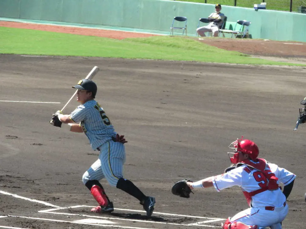 【画像・写真】VへM1の阪神・平田2軍監督　プロ初3安打の前川が放った先制打に「まるでイチローだよ」