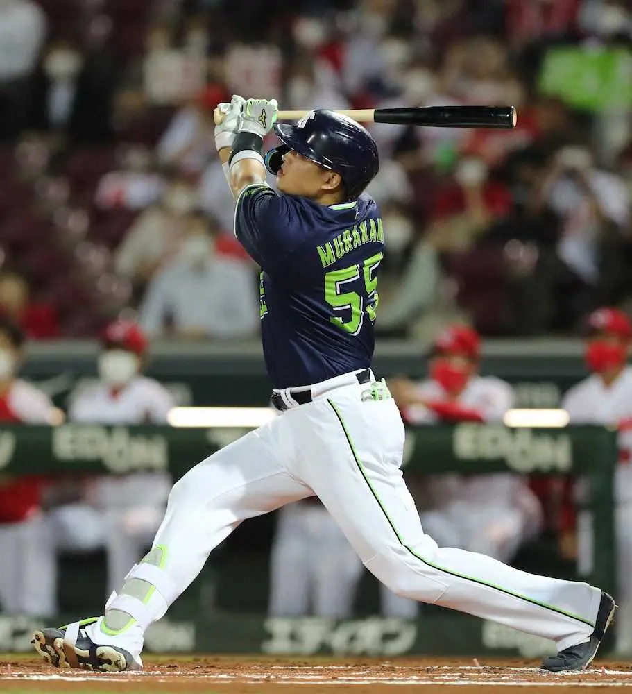 【画像・写真】ヤクルト村上　第1打席は右飛もネット騒然「惜しかった」「今日こそ本塁打出そう」
