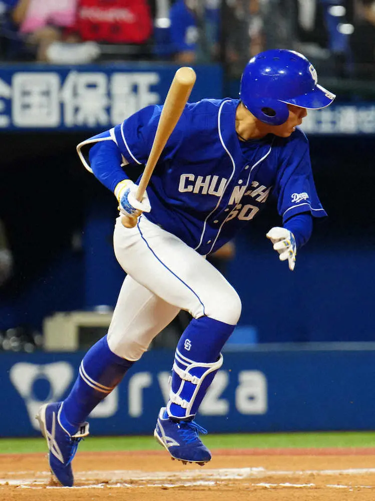 【画像・写真】中日・岡林、3安打で最多安打へ加速！　首位打者争いの大島は2打数1安打で交代