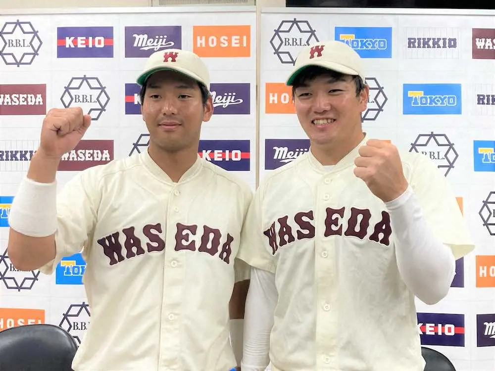 【画像・写真】早大が東大に連勝　勝ち点2に伸ばす　1番・熊田任洋が試合を決める満塁弾