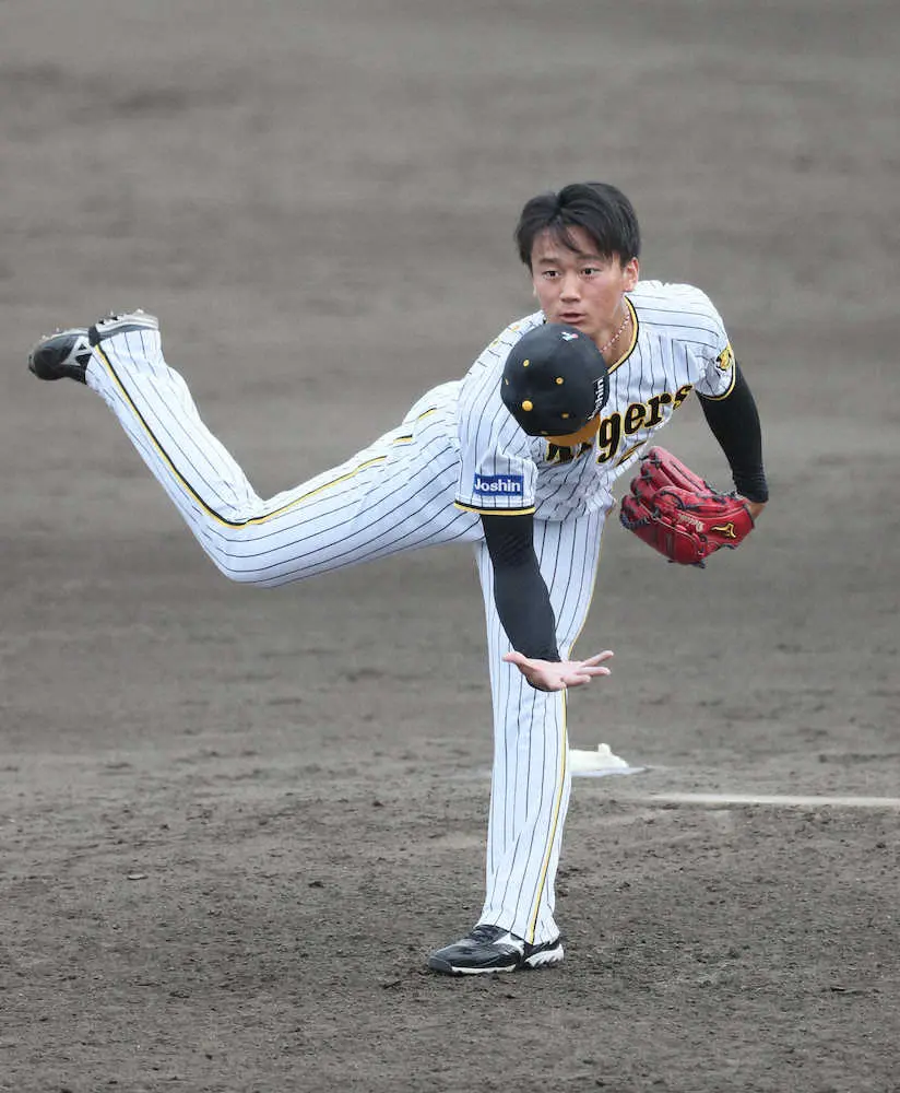【画像・写真】阪神・森木　守護神あるぞ！ファーム日本選手権へ“予行演習”9回ピシャリ　「どこでもいけるように」