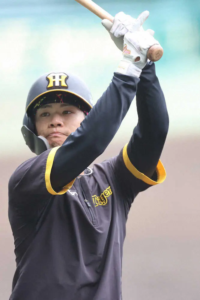 【画像・写真】阪神・中野　DeNA・今永攻略任せろ「嫌なイメージ全くない」　好相性だ今季9打数4安打で打率.444