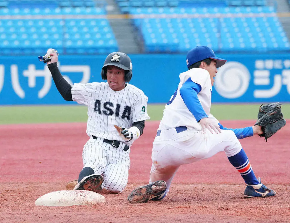 【画像・写真】今秋ドラフト候補の亜大・田中幹也が4盗塁　通算47盗塁で野村謙二郎氏の歴代最多まであと5に