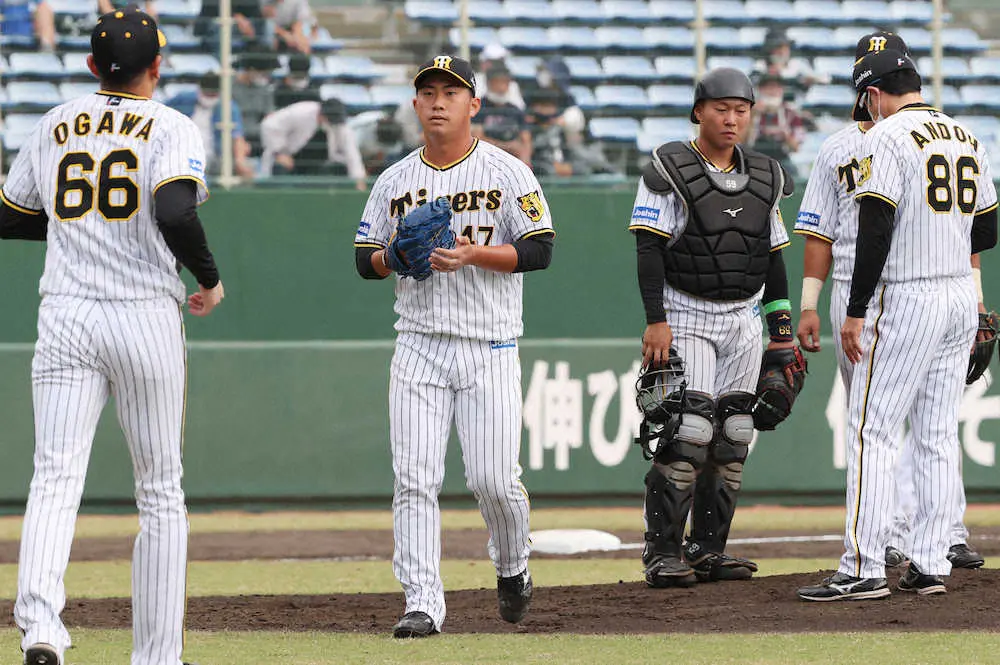 【画像・写真】阪神　楽天に敗れファーム日本一の連覇逃す　桐敷5失点KOで流れ手放す