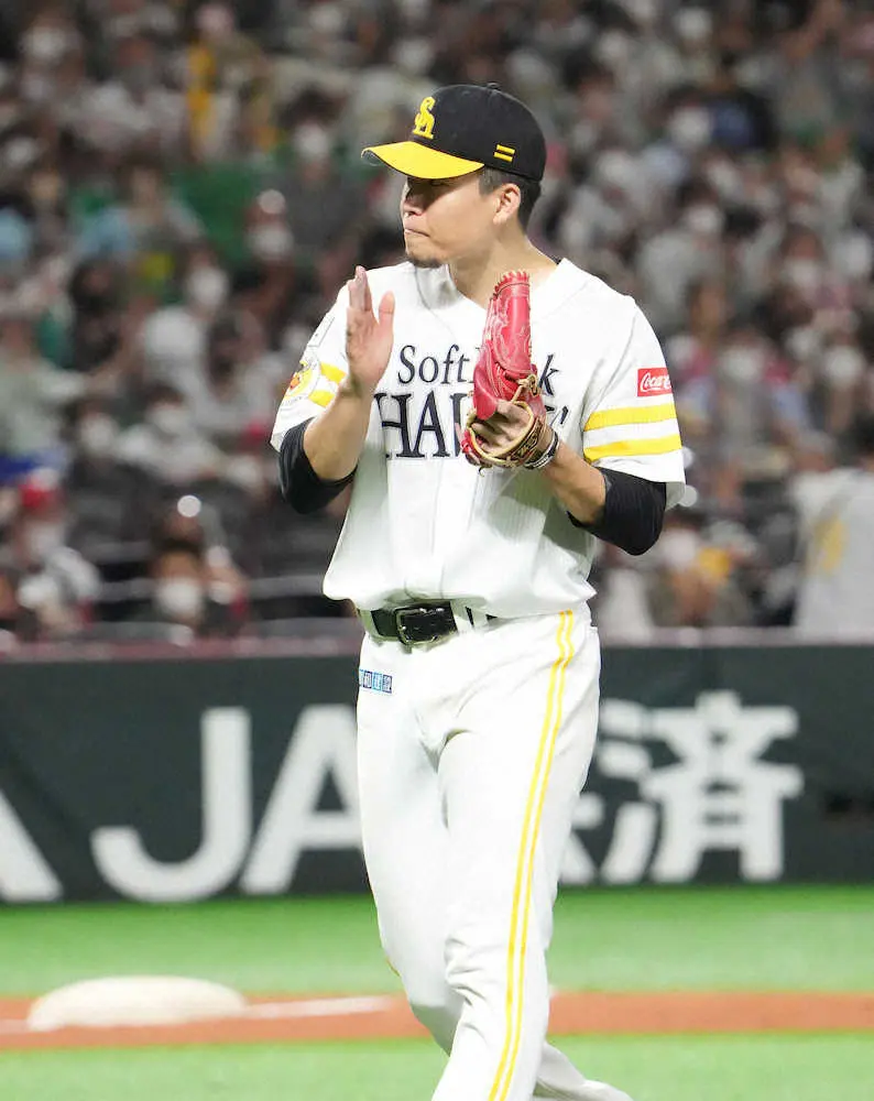 【画像・写真】ソフトバンクが先勝、ファイナルS王手　千賀8回3失点、毎回11K、柳田3ラン　ポストシーズン17連勝
