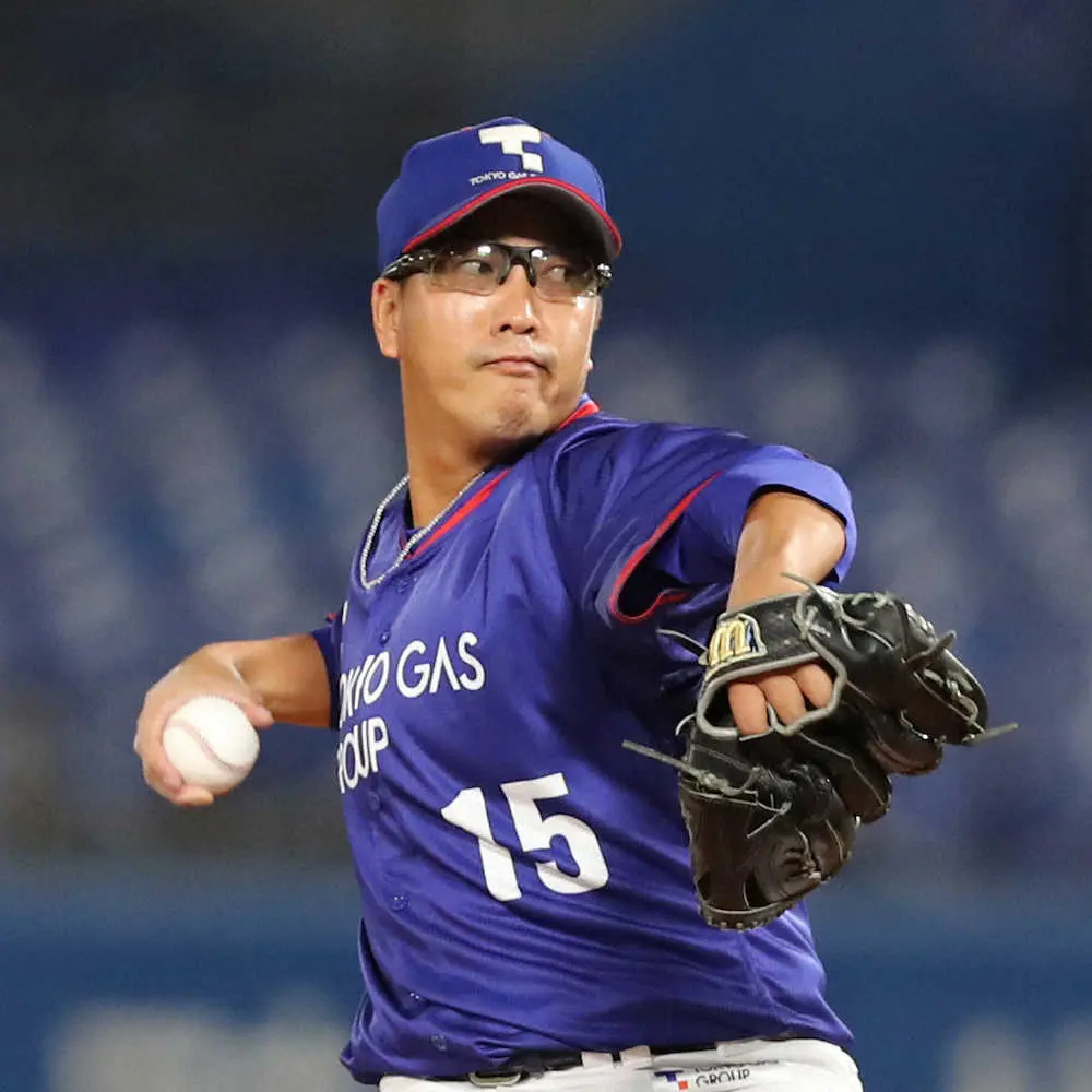 【画像・写真】28歳お父さん投手がヤクルトに快投　ドラ1候補「あの人がプロに行かなくて誰が…」　東京ガス臼井の挑戦