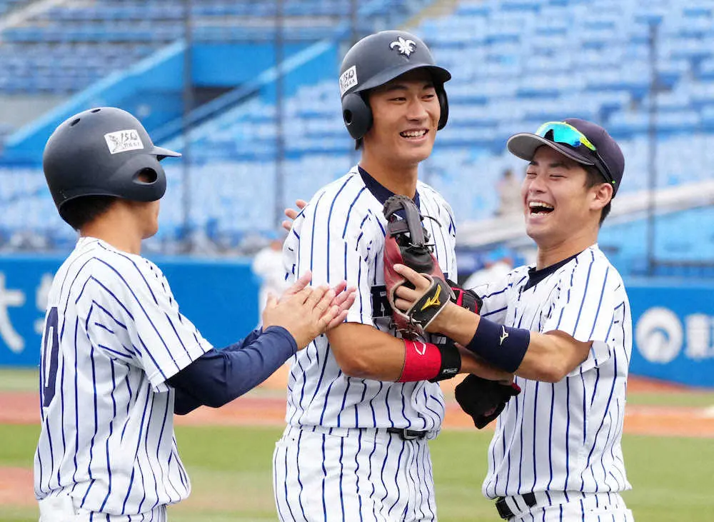 【画像・写真】立大・安藤碧がV打「“思い切っていけ”と声をかけられ、気持ちが楽に」