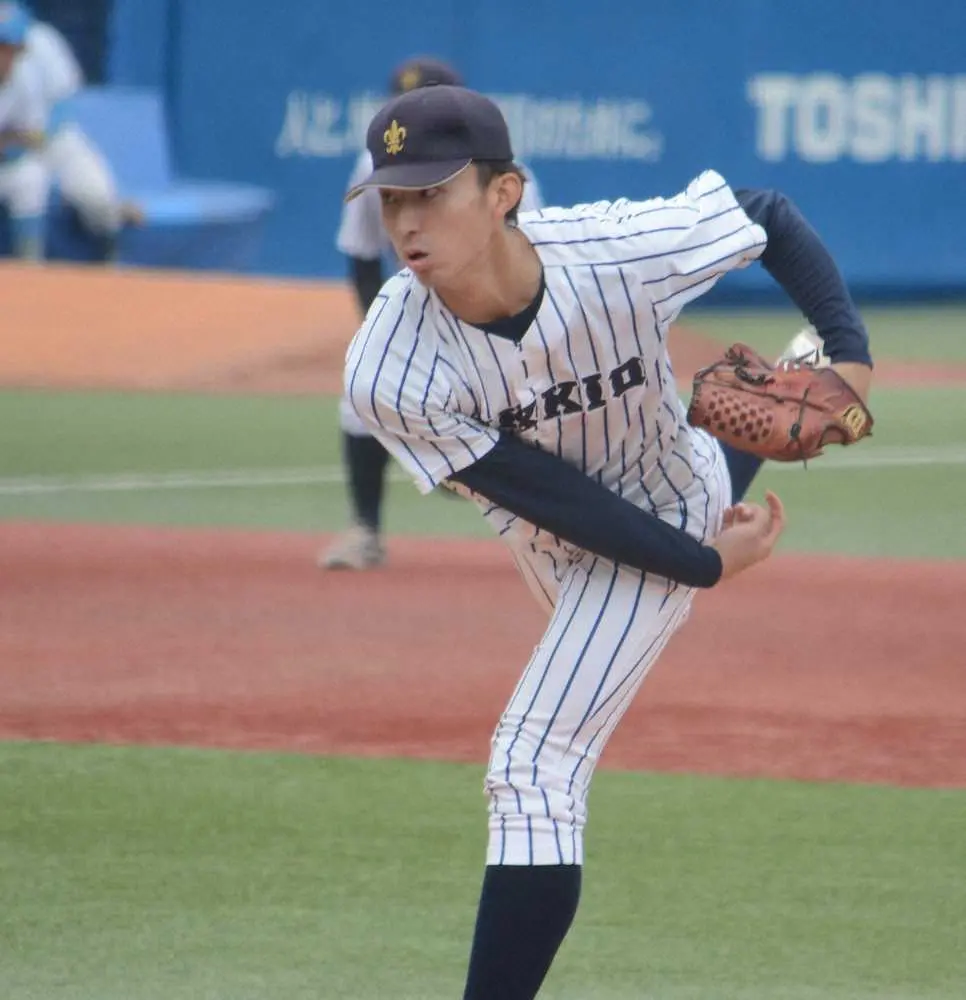 【画像・写真】立大が東大に連勝で勝ち点2　ドラフト候補の右腕・荘司が7回2失点　3番・道原は2安打2打点