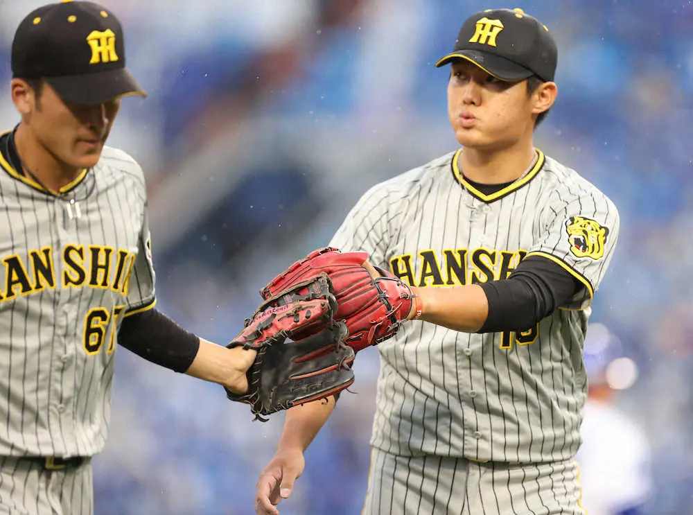 【画像・写真】阪神・西純が初CS登板2回零封「先発と中継ぎは変わらない。目の前のバッターを抑えることだけに集中」