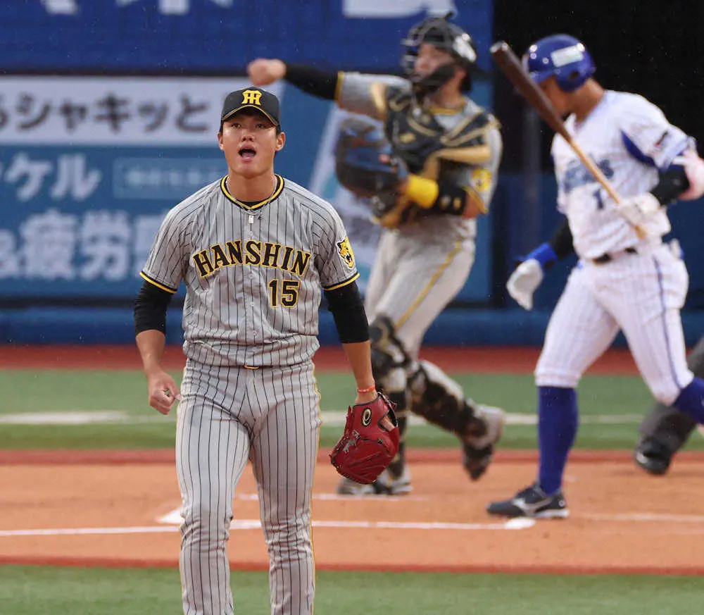 【画像・写真】初CSも何の!阪神・西純、堂々救援2回零封　レギュラーシーズン一度のみも「いつもと変わらずいけた」