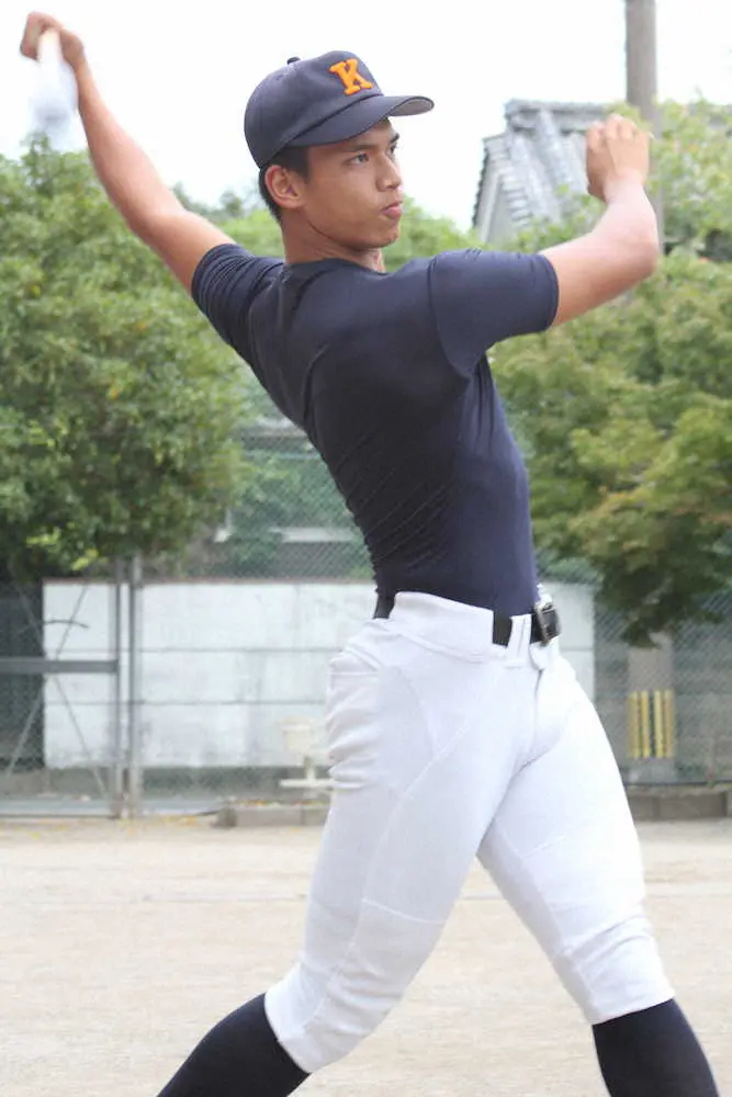 【画像・写真】佐伯鶴城の大型スラッガー古川雄大　夢は球界最強　20日運命のドラフト　三拍子そろった逸材