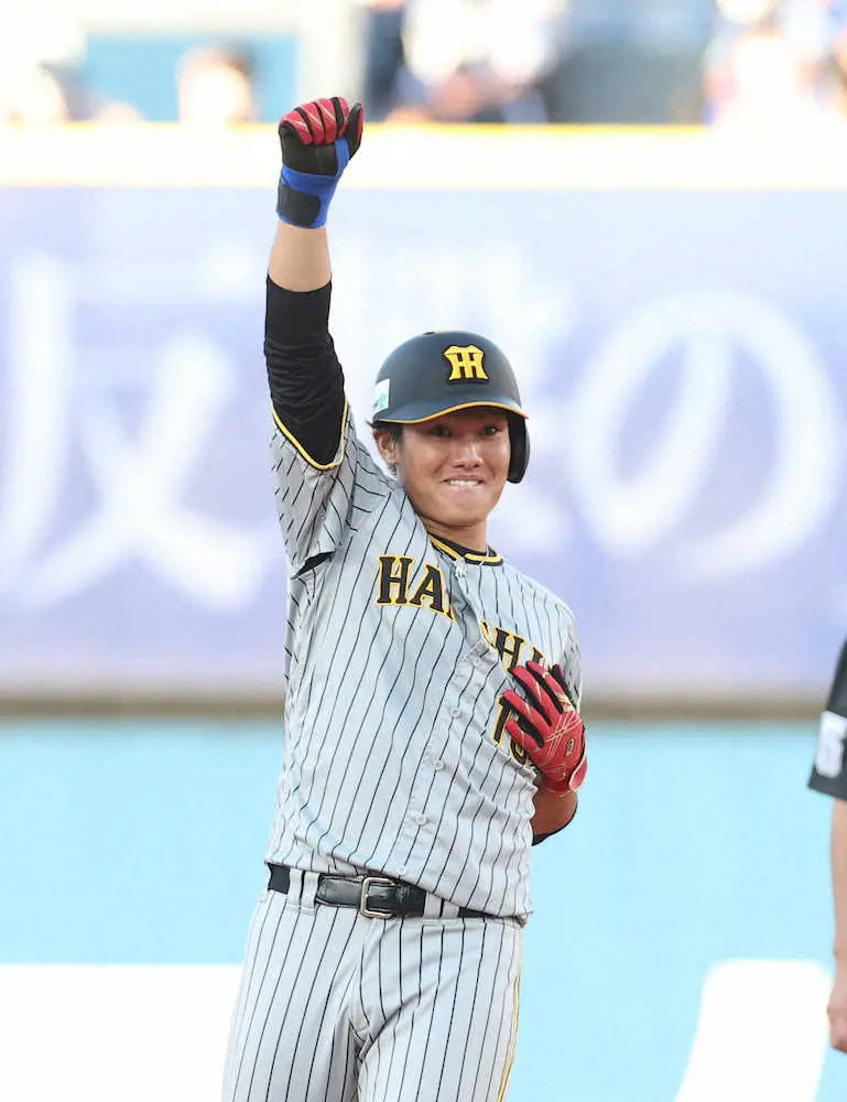 【画像・写真】阪神・西純　魂のプロ初連投「自分の仕事はできた」　打でも解説・福留氏絶賛の二塁打