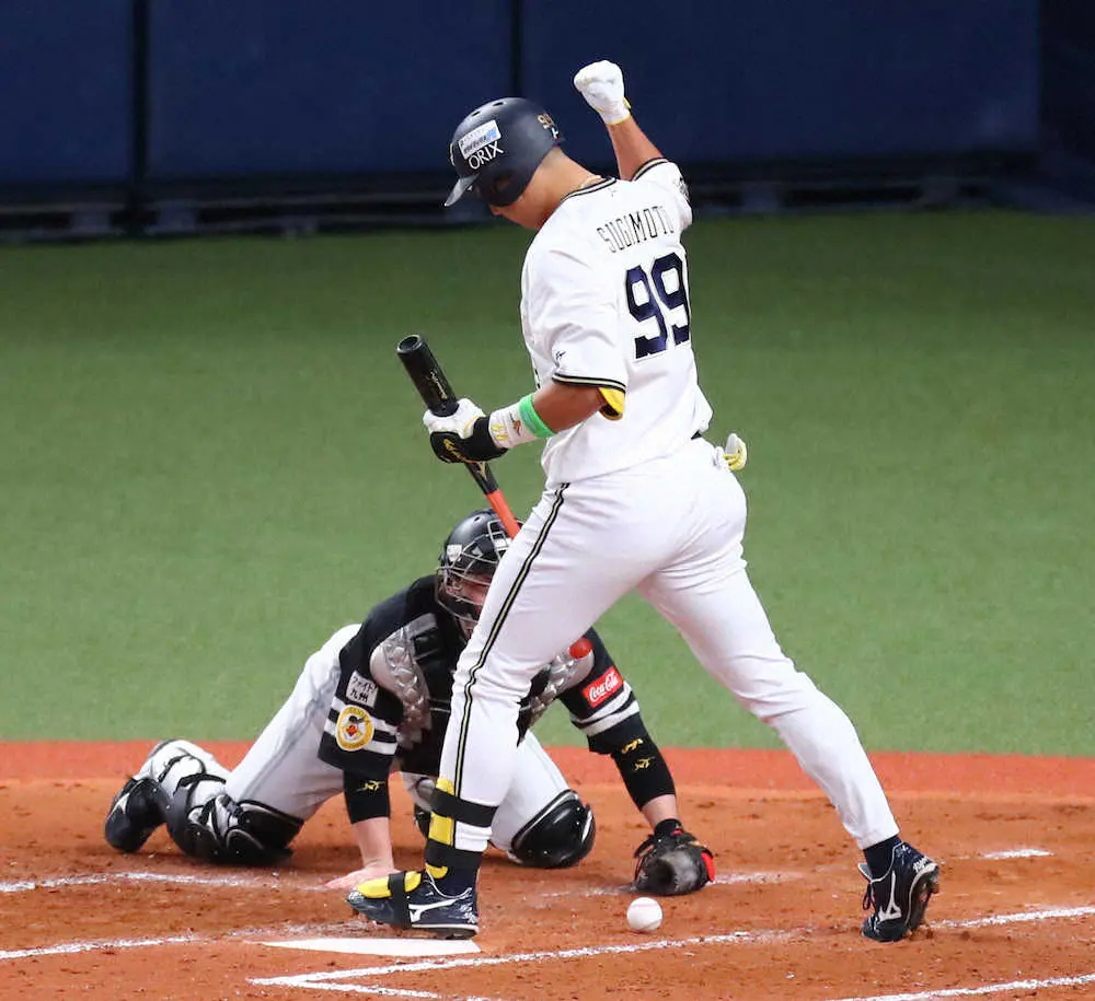 【画像・写真】2打点のオリ・杉本「え？俺？」の爆笑お立ち台　由伸がすかさずフォロー「僕の投球を見てどう思うかです」