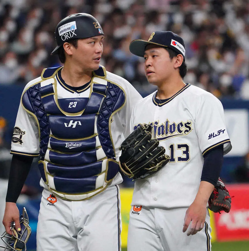 【画像・写真】オリックス・福田がスーパーキャッチ　先発・宮城のピンチを救いネット「熱盛確定」